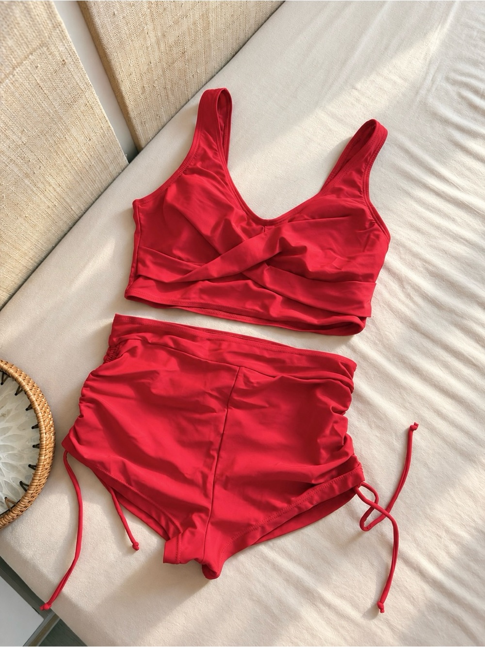 Red bikini set